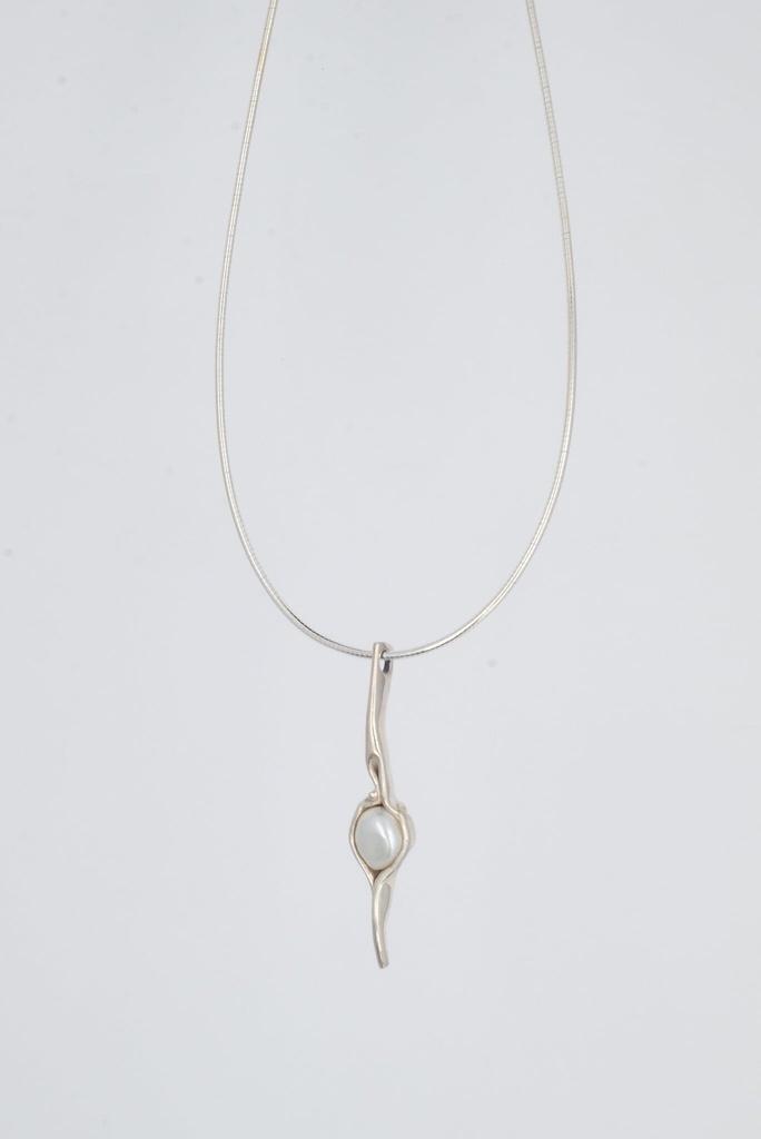 Halsketting Hanger Oog Witte Parel