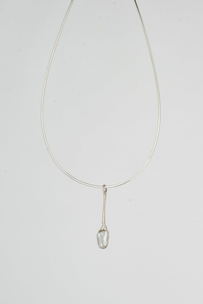 Halsketting Hanger Witte Parel