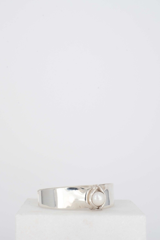 Armband Ronde Witte Parel