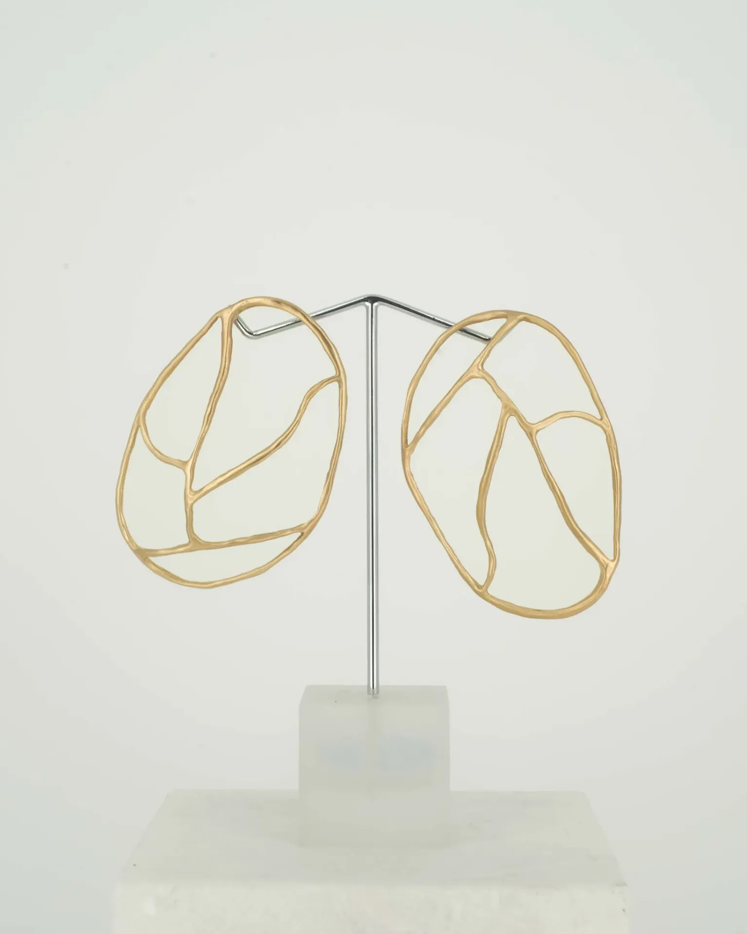Linea Earrings Bronze (large)