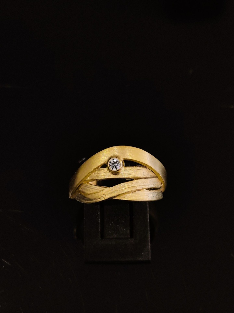 Ring Omwikkeld Zirkoon Verguld