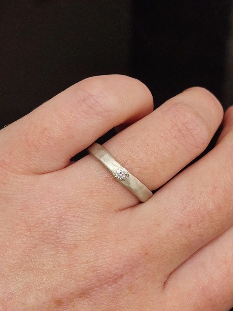 Ring Solitair Zilver