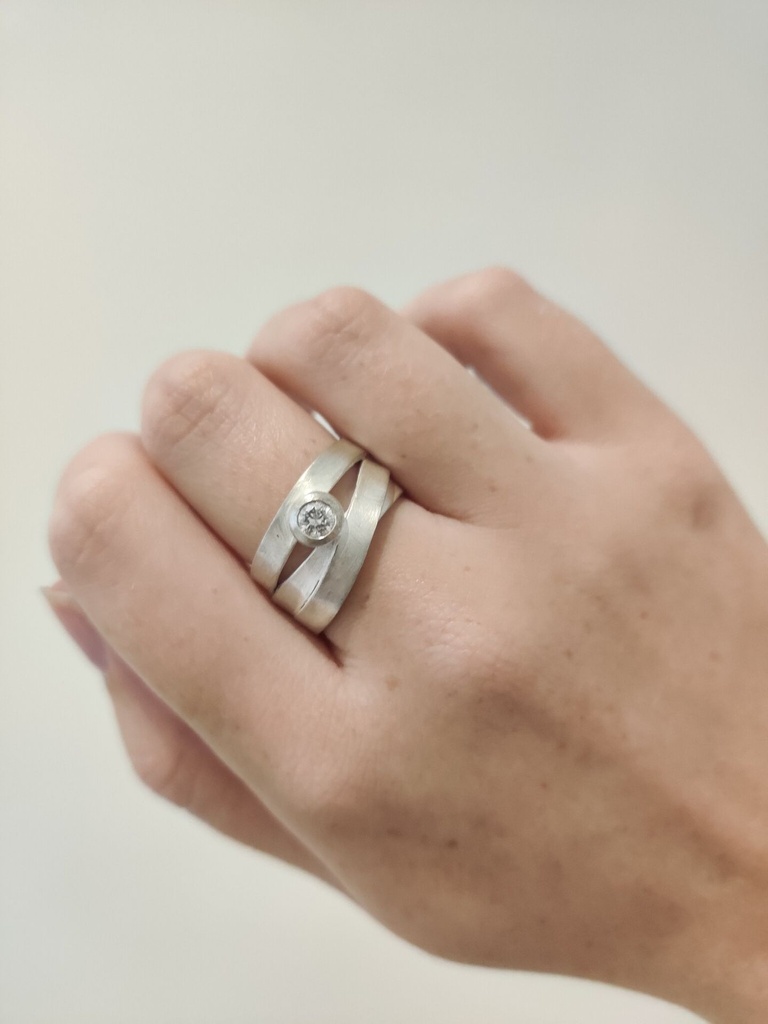 Wikkelring Zirkoon Zilver