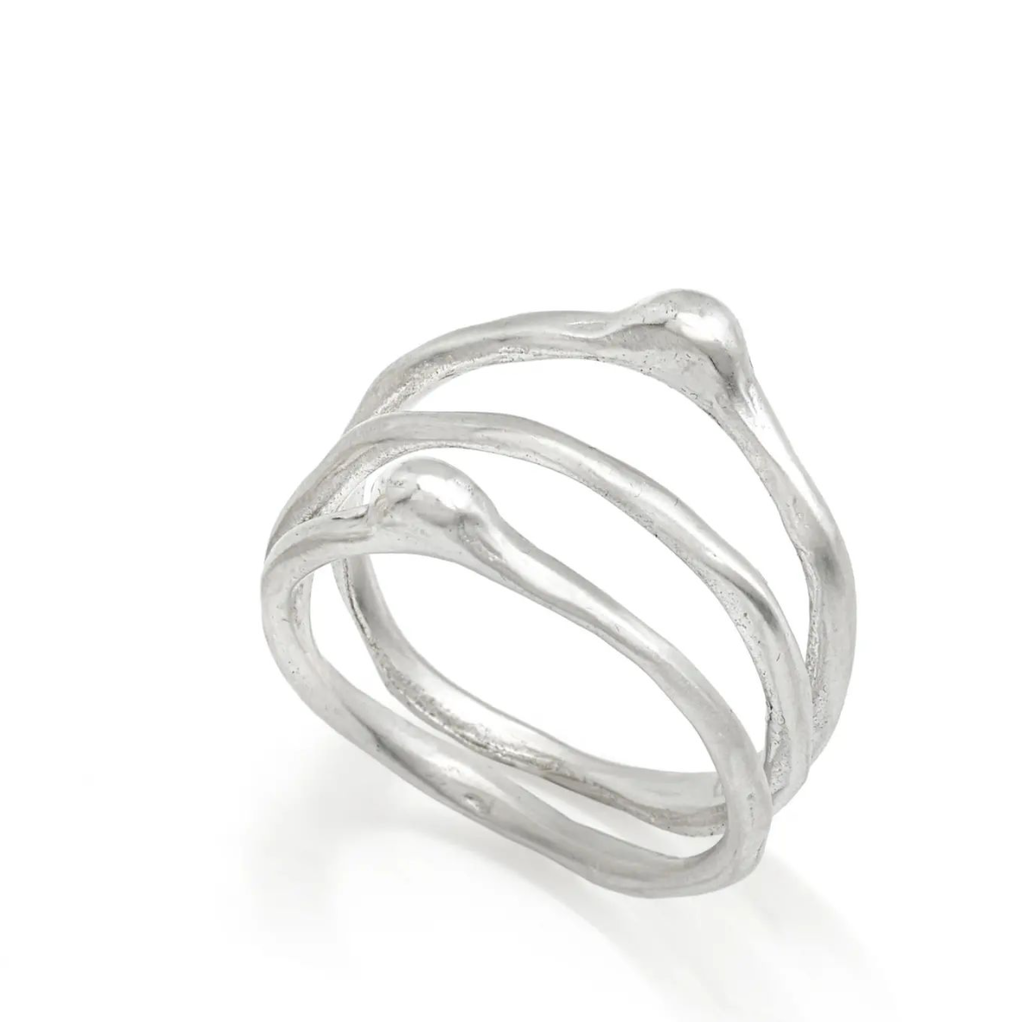 Ring Impuls Three Zilver