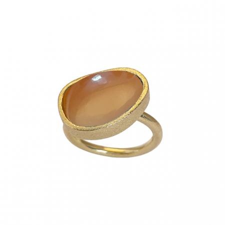 Ring Oranje Maansteen