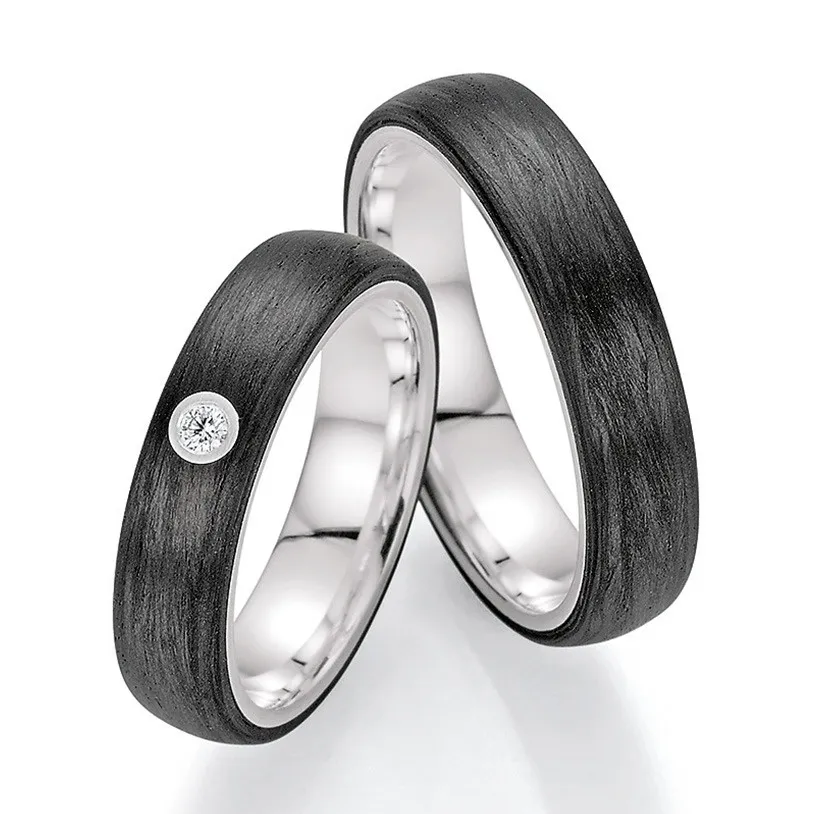 Ring Carbon Diamant