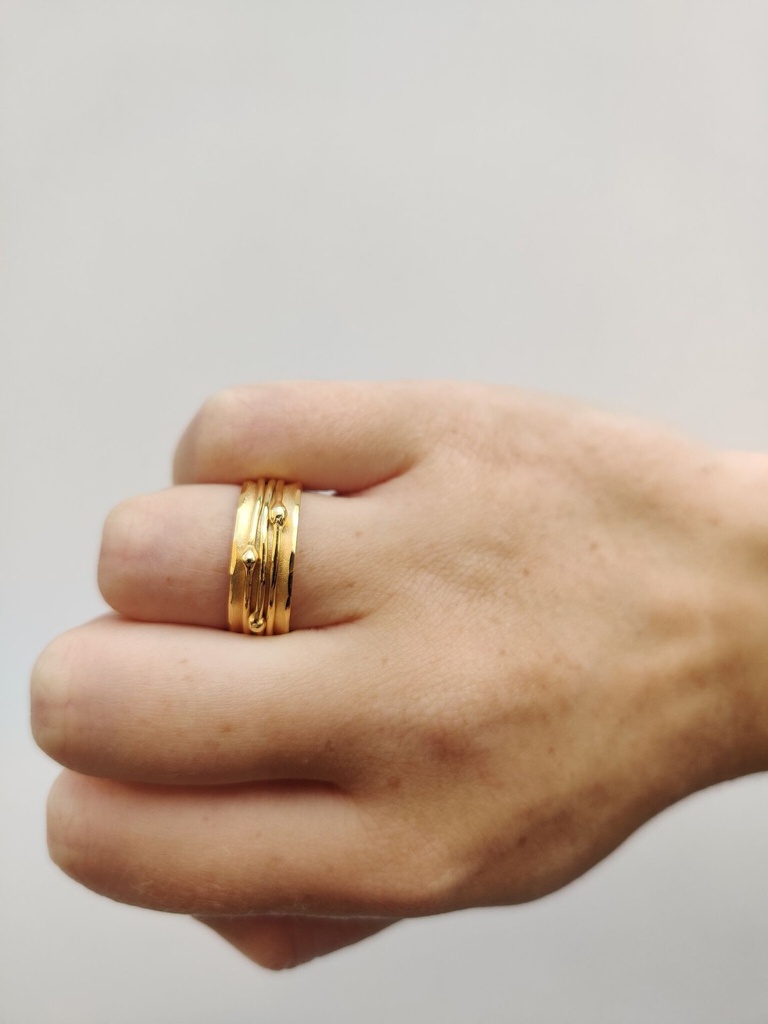 Ring Spinsel Smal Verguld
