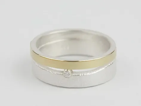 Ring Goudplaat Diamant Opening