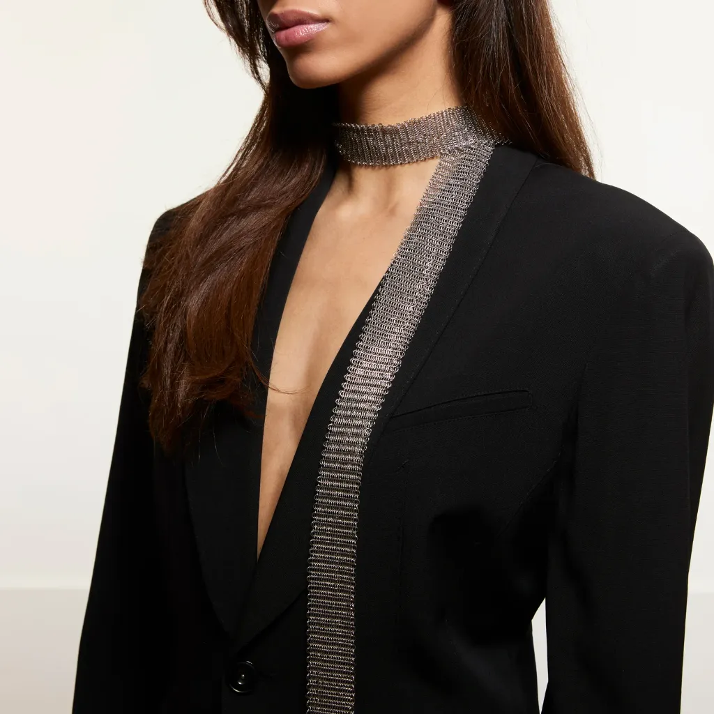 Collier Sjaal Mesh (Zilverkleurig)