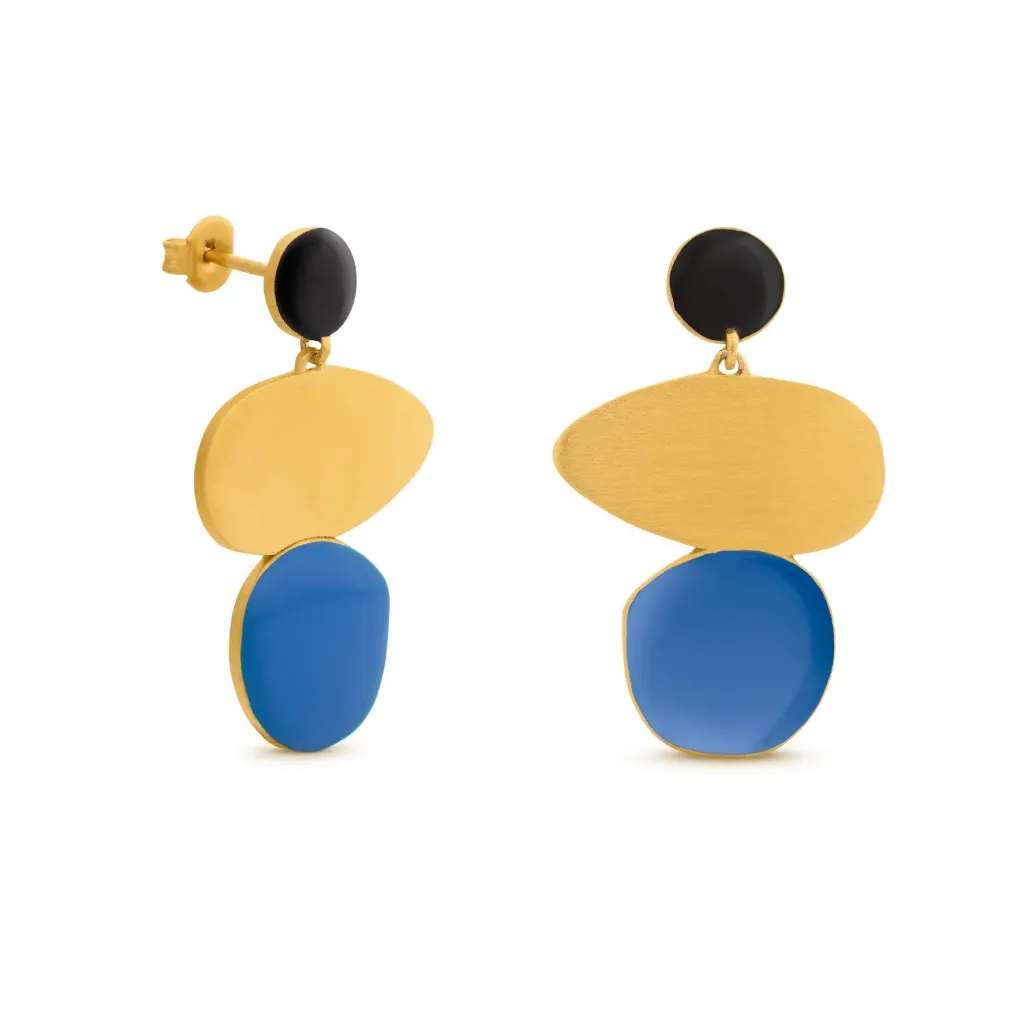 Oorstekers Miro Blauw