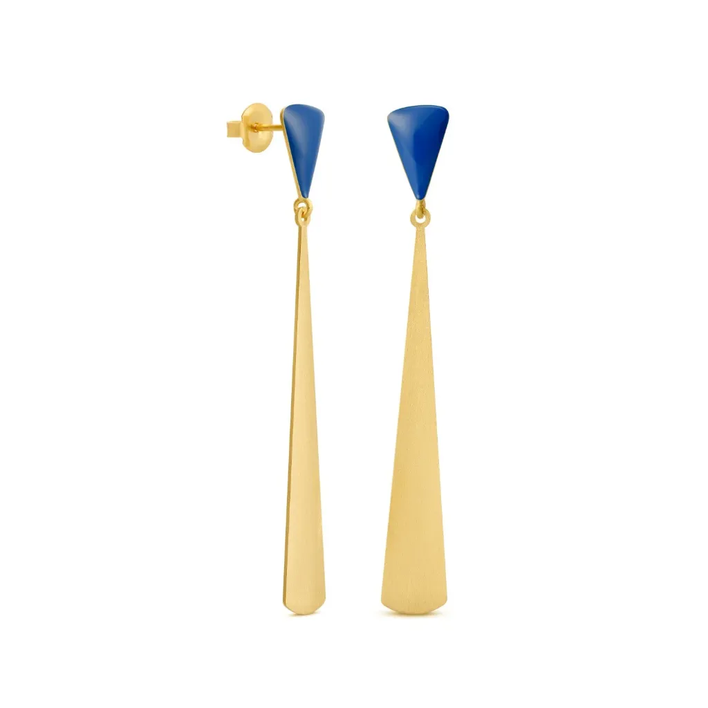 Oorstekers Miro Blauw Driehoek