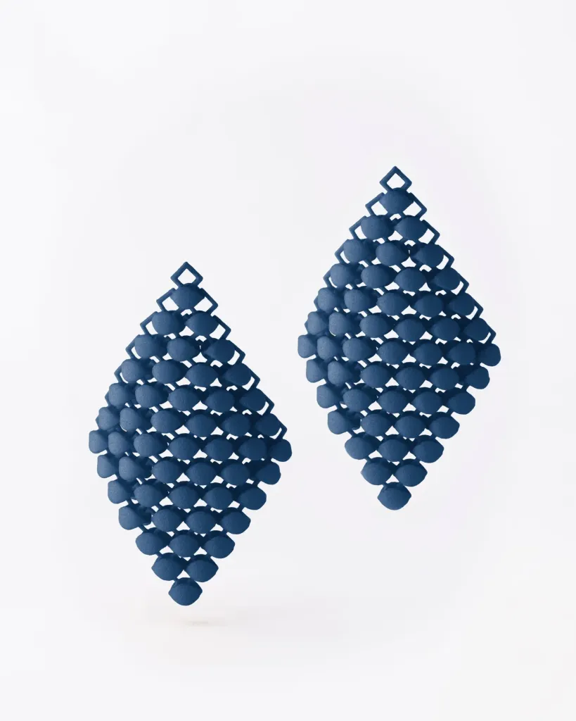 Oorhaken 3D print (Marine Blauw)